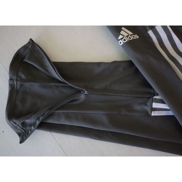 adidas Men's Sz M Gray/White 3-Striped Aeroready PrimeGreen Track Pants - Picture 11 of 11